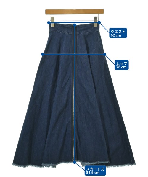 BLENHEIM（ブレンヘイム）ロング・マキシ丈スカート 紺 サイズ:XS レディース/2200704123038