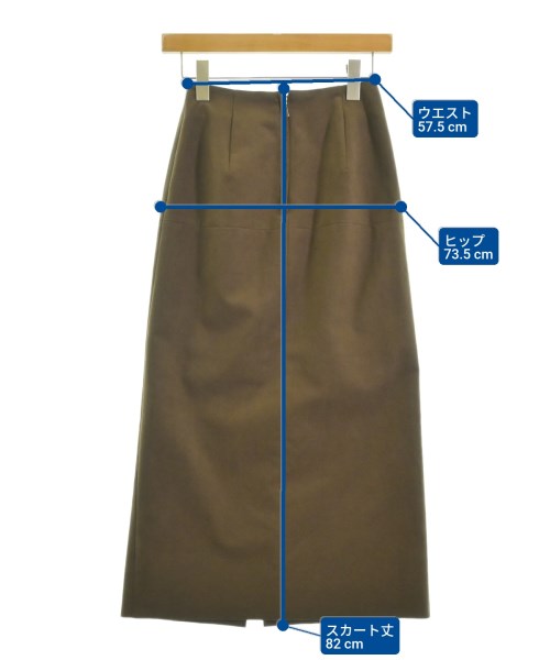BLENHEIM（ブレンヘイム）ロング・マキシ丈スカート 茶 サイズ:XS レディース/2200663519125