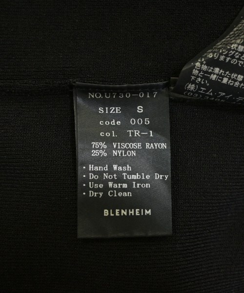 BLENHEIM（ブレンヘイム）ベスト/ノースリーブ 黒 サイズ:S レディース/2200721004174