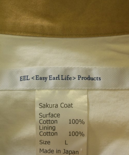 EEL<EasyEarlLife> Products（イールプロダクツ）ステンカラーコート ベージュ サイズ:L メンズ/2200627127014