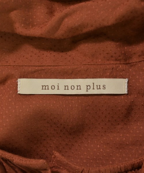 moi non plus（モアノンプリュ）ブラウス オレンジ サイズ:F レディース/2200682576048