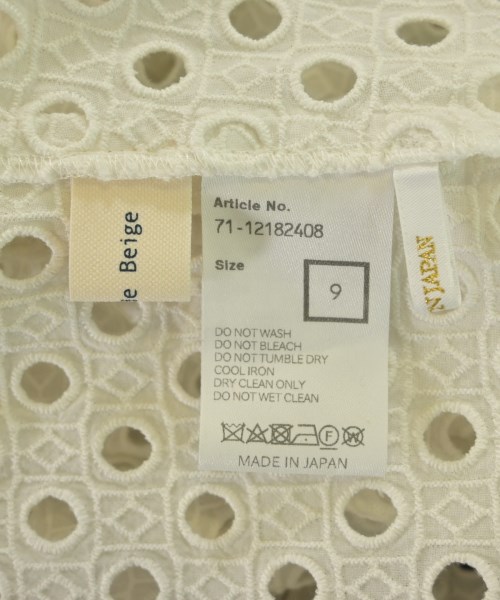 Maison de Beige（メゾンドベージュ）カジュアルシャツ 白 サイズ:9(M位) レディース/2200620349024