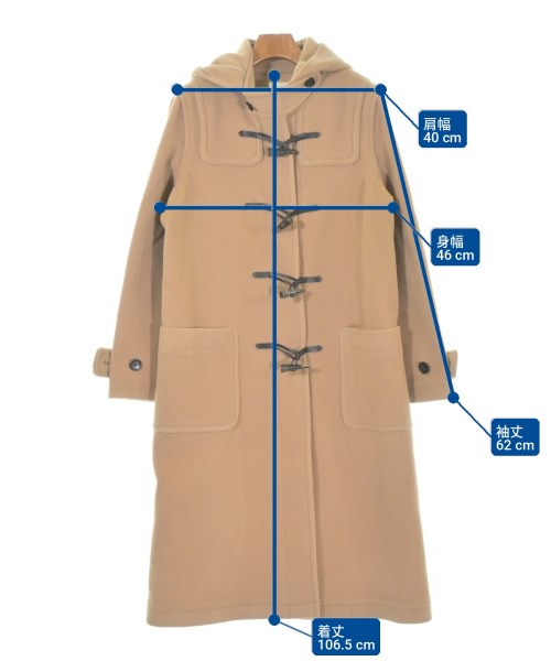 Maison de Beige（メゾンドベージュ）ダッフルコート 茶 サイズ:9(M位) レディース/2200700854011