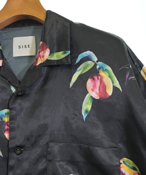 Sise（シセ）カジュアルシャツ 黒 サイズ:1(S位) メンズ/2200673394026