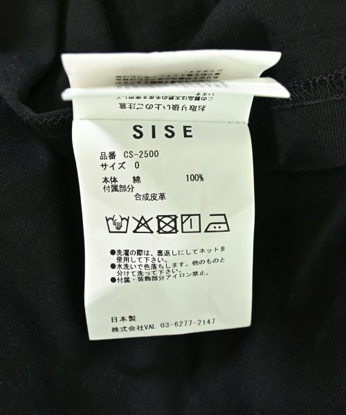 Sise（シセ）Tシャツ・カットソー 黒 サイズ:0(XS位) メンズ/2200712074025