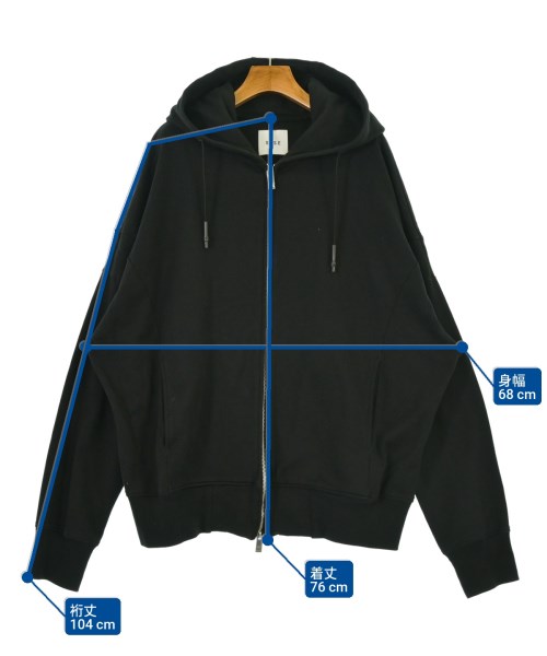 Sise（シセ）パーカー 黒 サイズ:2(M位) メンズ/2200663442072