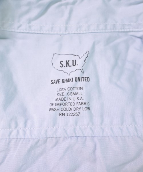 SAVE KHAKI UNITED（セーブカーキユナイテッド）カジュアルシャツ 青 サイズ:XS メンズ/2200474065033