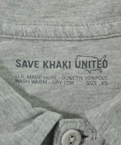 SAVE KHAKI UNITED（セーブカーキユナイテッド）ポロシャツ グレー サイズ:XS メンズ/2200636550025