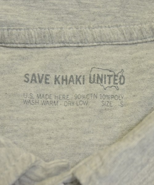 SAVE KHAKI UNITED（セーブカーキユナイテッド）Tシャツ・カットソー グレー サイズ:S メンズ/2200695719166