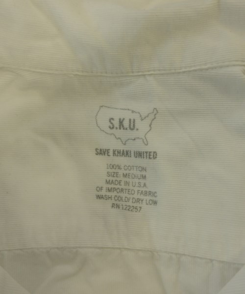 SAVE KHAKI UNITED（セーブカーキユナイテッド）カジュアルシャツ 白 サイズ:M メンズ/2200649098026
