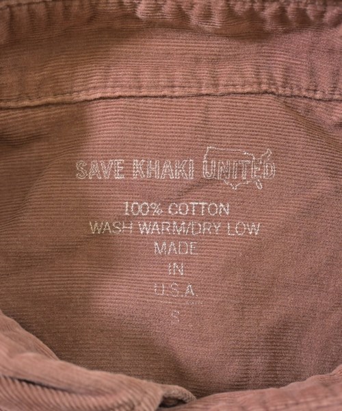 SAVE KHAKI UNITED（セーブカーキユナイテッド）カジュアルシャツ 茶 サイズ:S メンズ/2200703250131