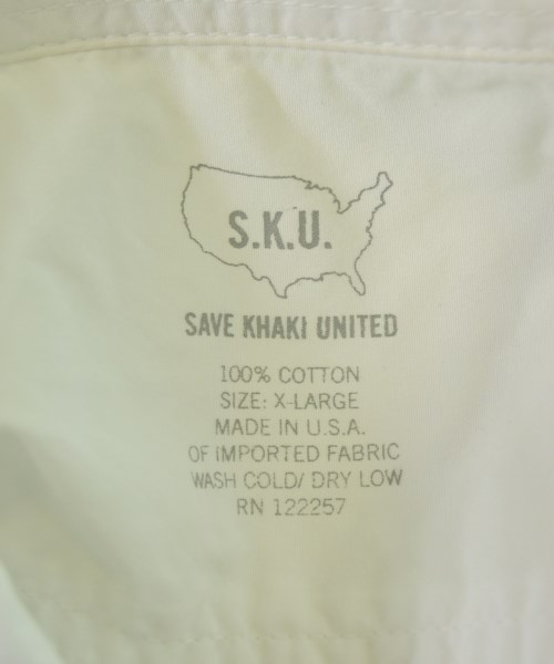 SAVE KHAKI UNITED（セーブカーキユナイテッド）カジュアルシャツ 白 サイズ:XL メンズ/2200685272015