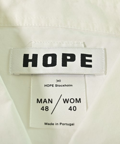 HOPE（ホープ）カジュアルシャツ 白 サイズ:48(L位) メンズ/2200670138173