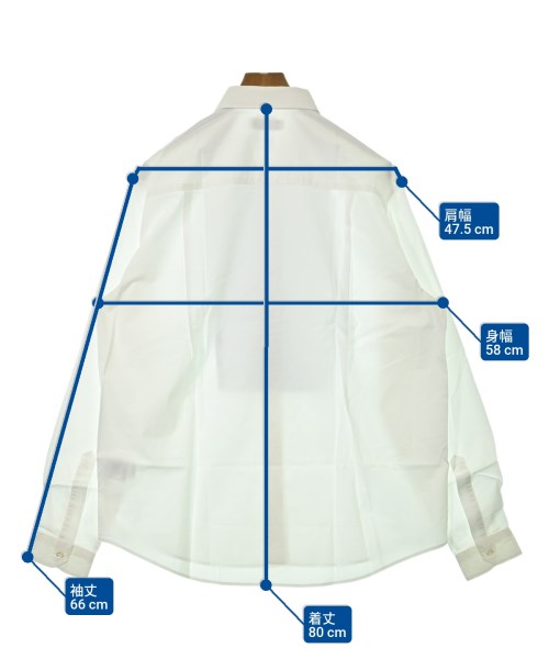 HOPE（ホープ）カジュアルシャツ 白 サイズ:48(L位) メンズ/2200670138173