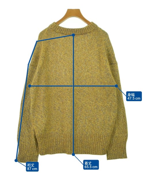 CURRENTAGE（カレンテージ）ニット・セーター 黄 サイズ:F レディース/2200618886029