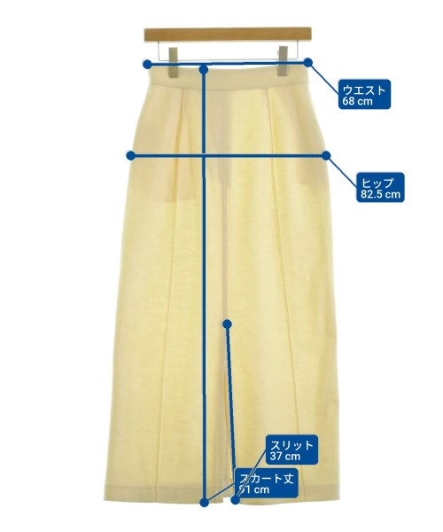 CURRENTAGE（カレンテージ）ロング・マキシ丈スカート 白 サイズ:1(S位) レディース/2200654420058