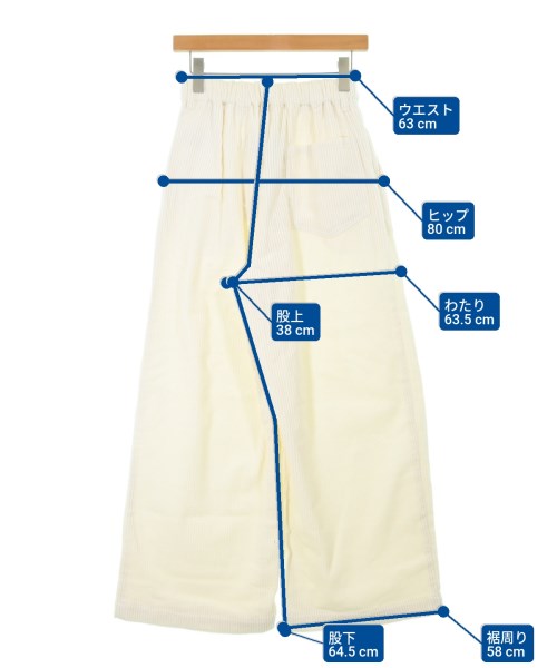 CURRENTAGE（カレンテージ）デニムパンツ 白 サイズ:1(S位) レディース/2200648711247