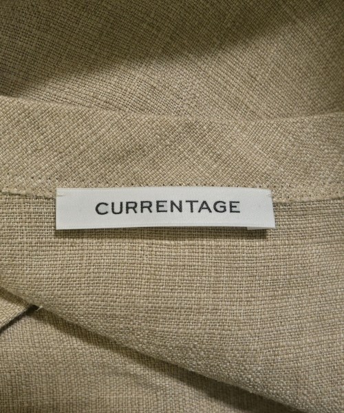 CURRENTAGE（カレンテージ）ノーカラージャケット ベージュ サイズ:ONE レディース/2200659181305