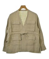 CURRENTAGE（カレンテージ）ノーカラージャケット ベージュ サイズ:ONE レディース/2200659181305