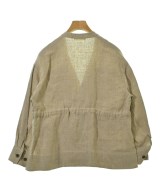 CURRENTAGE（カレンテージ）ノーカラージャケット ベージュ サイズ:ONE レディース/2200659181305