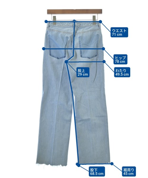 CURRENTAGE（カレンテージ）デニムパンツ 青 サイズ:1(S位) レディース/2200661378113