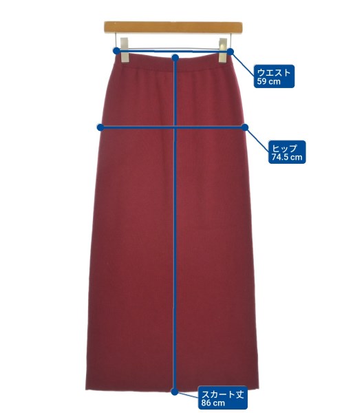 TAN（タン）ロング・マキシ丈スカート 赤 サイズ:XS レディース/2200651506069