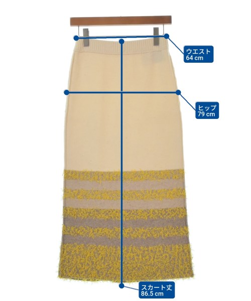 TAN（タン）ロング・マキシ丈スカート 白 サイズ:F レディース/2200650486072