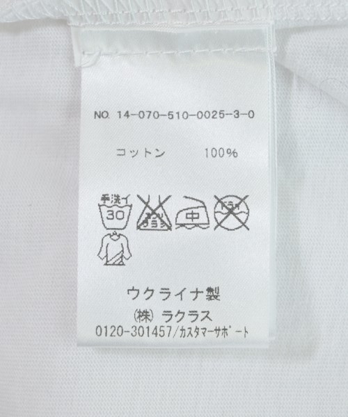 ANNAK（アナック）Tシャツ・カットソー 白 サイズ:XS レディース/2200710196255