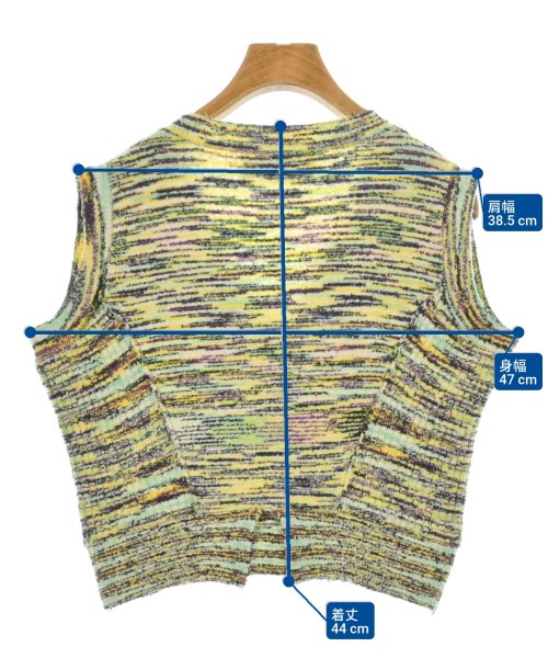 JUN MIKAMI（ジュンミカミ）ベスト 黄 サイズ:F レディース/2200628821010