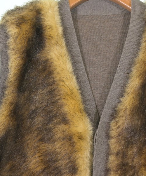 JUN MIKAMI（ジュンミカミ）ベスト 茶 サイズ:-(M位) レディース/2200648312031