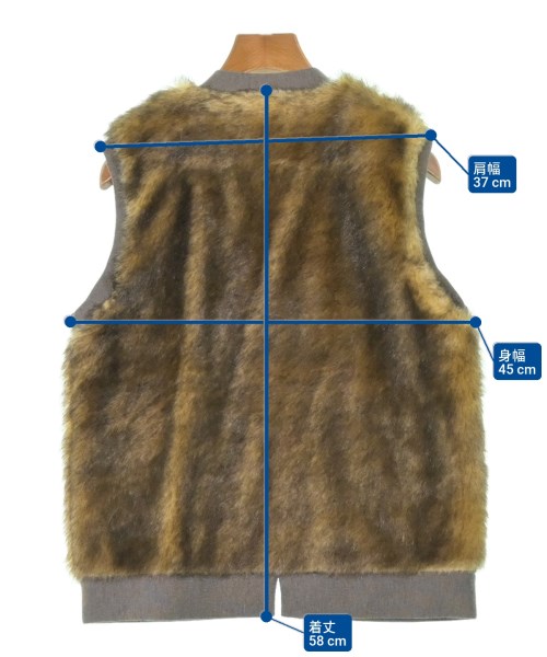 JUN MIKAMI（ジュンミカミ）ベスト 茶 サイズ:-(M位) レディース/2200648312031