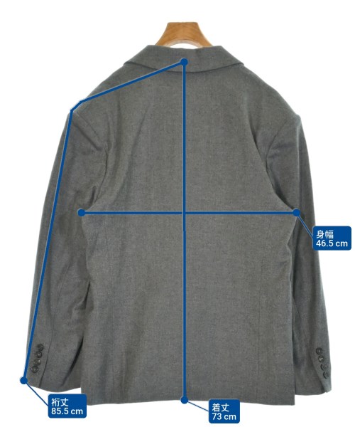 JUN MIKAMI（ジュンミカミ）テーラードジャケット グレー サイズ:F レディース/2200645200119