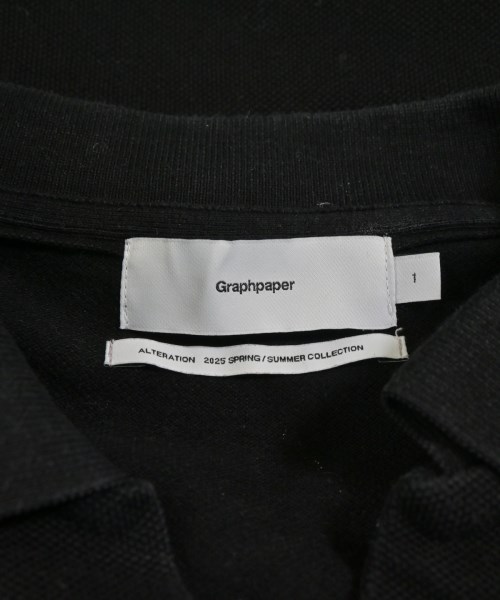 Graphpaper（グラフペーパー）ポロシャツ 黒 サイズ:1(S位) メンズ/2200621130065
