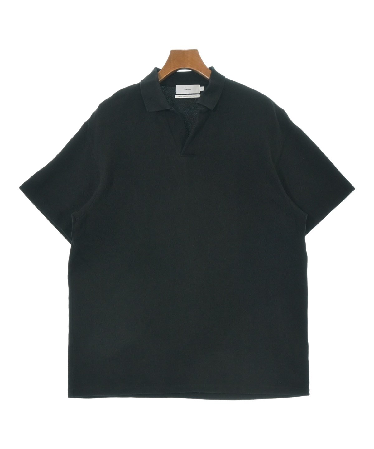 Graphpaper（グラフペーパー）ポロシャツ 黒 サイズ:1(S位) メンズ