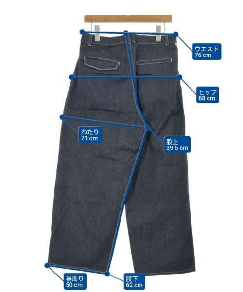 Graphpaper（グラフペーパー）デニムパンツ 紺 サイズ:1(S位) メンズ/2200637660044