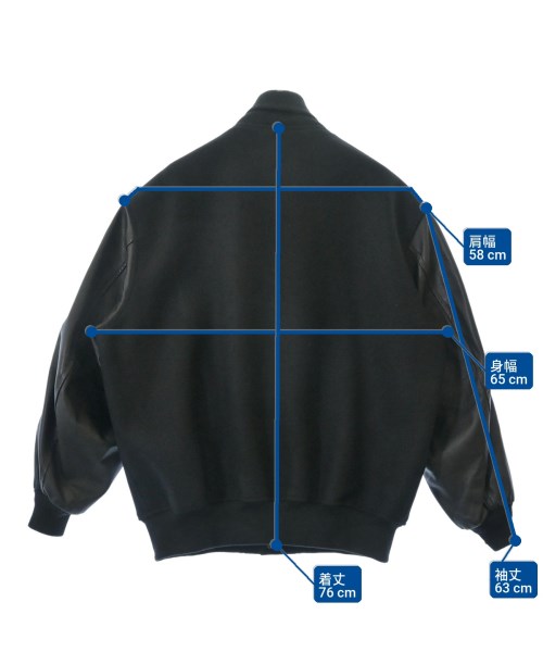 Graphpaper（グラフペーパー）スタジャン 黒 サイズ:2(M位) メンズ/2200636280533