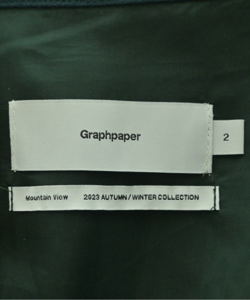 Graphpaper（グラフペーパー）カジュアルシャツ 緑 サイズ:2(M位) メンズ/2200638803020