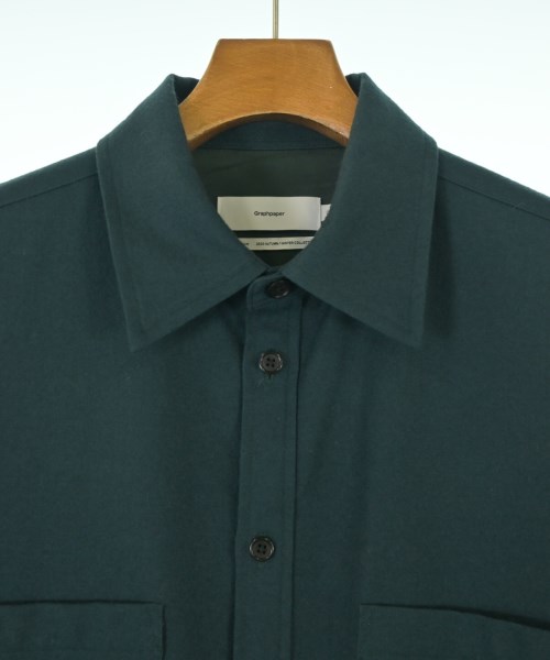 Graphpaper（グラフペーパー）カジュアルシャツ 緑 サイズ:2(M位) メンズ/2200638803020