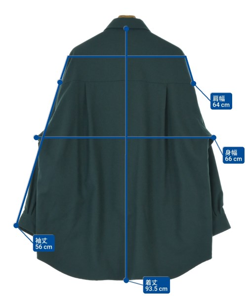 Graphpaper（グラフペーパー）カジュアルシャツ 緑 サイズ:2(M位) メンズ/2200638803020