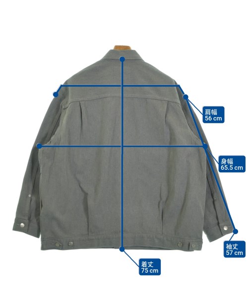 Graphpaper（グラフペーパー）カバーオール グレー サイズ:1(S位) メンズ/2200640794019