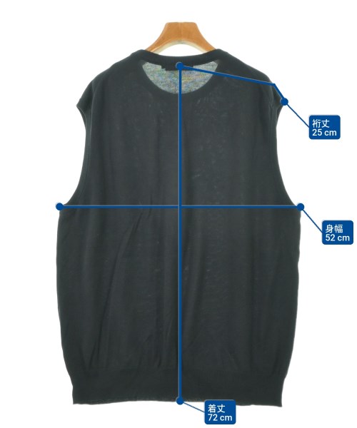 Graphpaper（グラフペーパー）ベスト 黒 サイズ:2(M位) メンズ/2200643021198