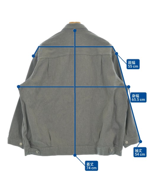 Graphpaper（グラフペーパー）デニムジャケット グレー サイズ:1(S位) メンズ/2200640986322