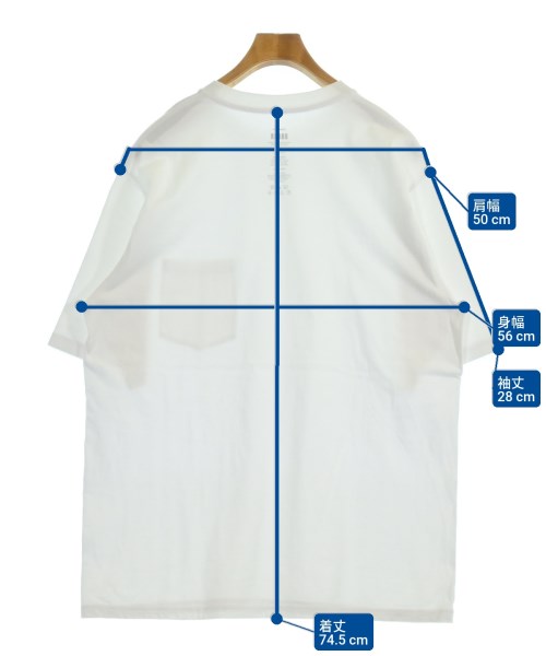 Graphpaper（グラフペーパー）Tシャツ・カットソー 白 サイズ:4(XL位) メンズ/2200536641151