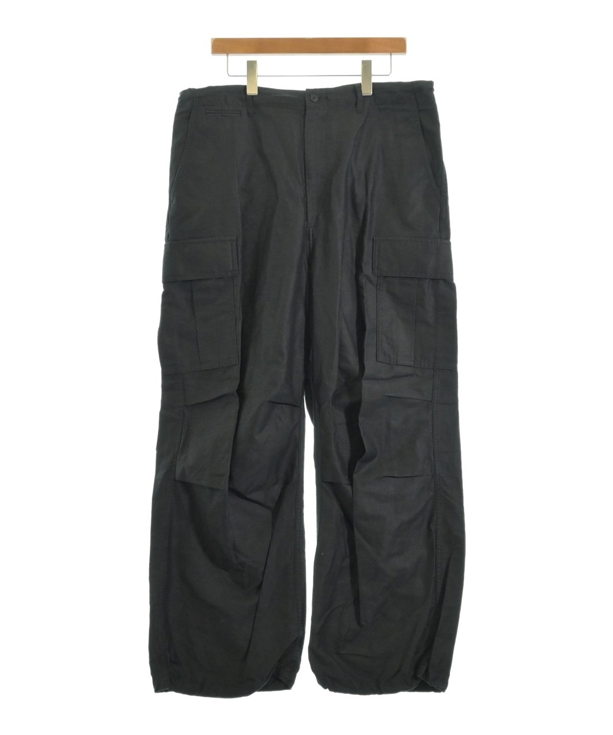 【別注モデル】グラフペーパー　コック パンツ　ブラック　黒　ワイド&テーパード Graphpaper (グラフペーパー) Satin Wide Cook Pants / サテン
