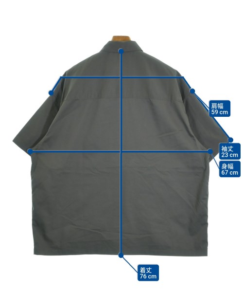 Graphpaper（グラフペーパー）カジュアルシャツ グレー サイズ:0/S メンズ/2200622508016