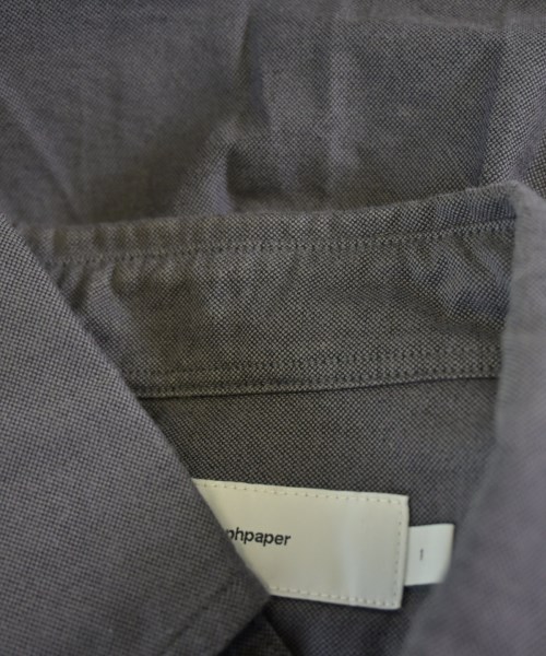 Graphpaper（グラフペーパー）カジュアルシャツ グレー サイズ:1(S位) メンズ/2200611712066