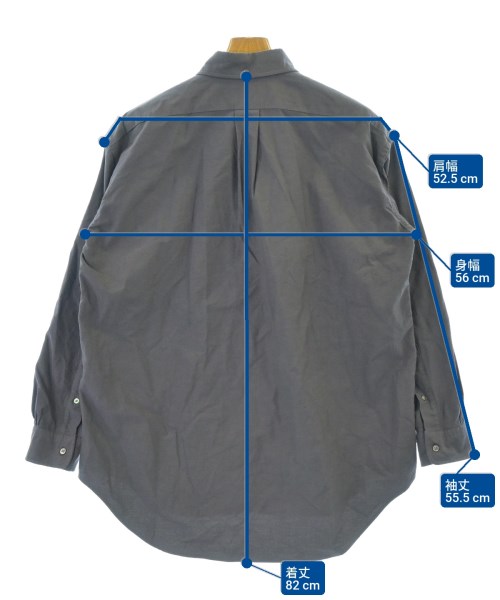 Graphpaper（グラフペーパー）カジュアルシャツ グレー サイズ:1(S位) メンズ/2200611712066