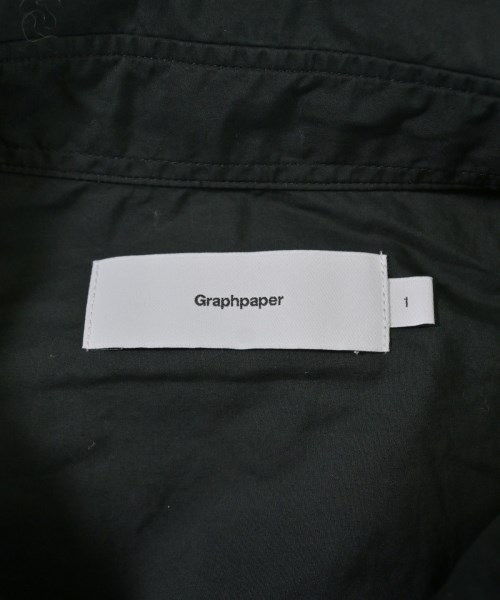 Graphpaper（グラフペーパー）カジュアルシャツ 黒 サイズ:1(S位) メンズ/2200626562038