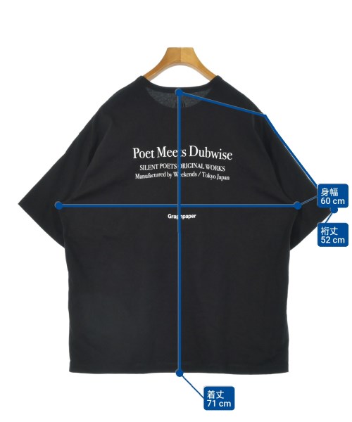 Graphpaper（グラフペーパー）Tシャツ・カットソー 黒 サイズ:1(S位) メンズ/2200630256022