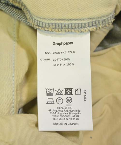 Graphpaper（グラフペーパー）デニムパンツ 青 サイズ:3(L位) メンズ/2200632005161